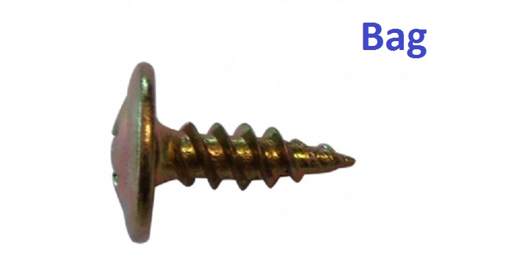 Button Stiching Screw Zinc 8x25mm Bag