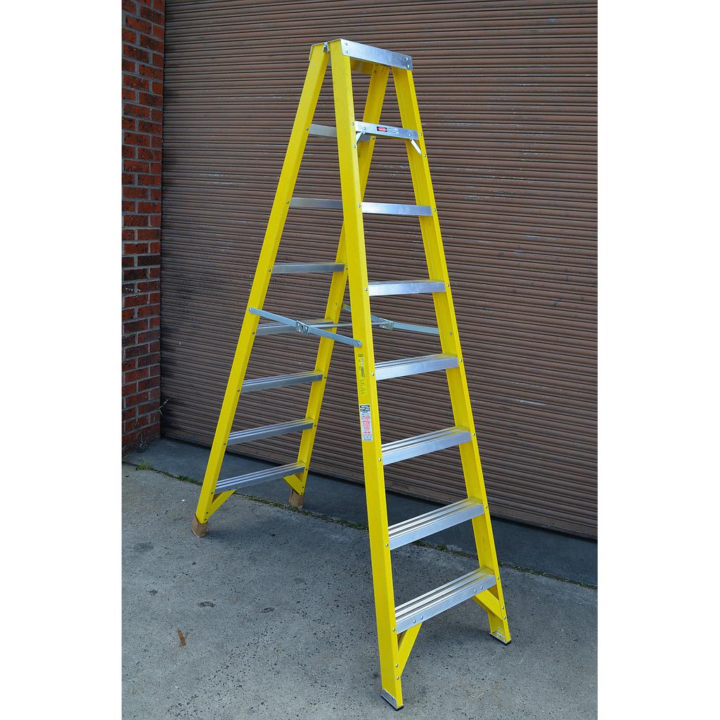 F/G Ladder double side 8" 2.4m 150kg blue