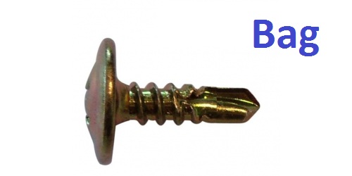 Button S/D Screw Zinc 8x25mm Bag