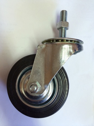 Castor Wheel thread 3" Swivel 039075
