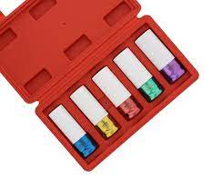 5 pc socket 1/2" color 15-22mm