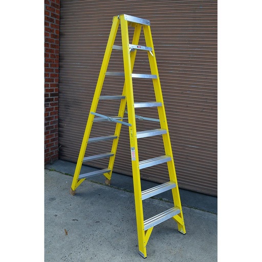 F/G Ladder double side 8" 2.4m 150kg blue