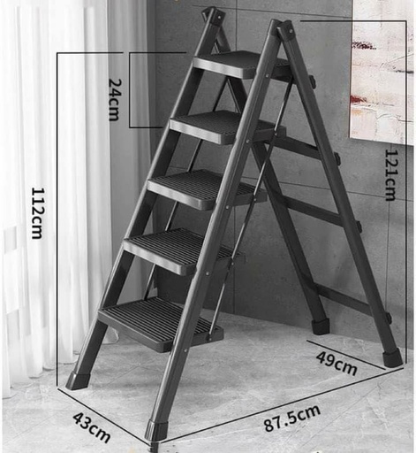 5 step ladder metal