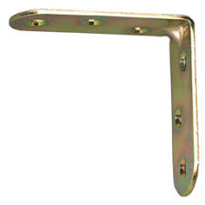Angle bracket silver 100x100x20mm