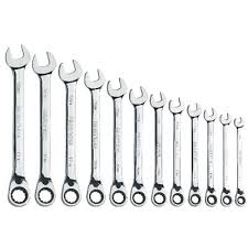 12 pc Ratchet Socket Wrench flexible head 