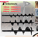 post hole digger drill bit 300x800mm 20mm