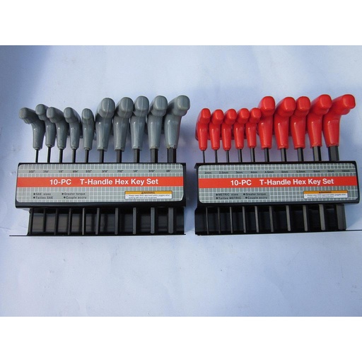 10 pc T Handle Hex Key Set SAE