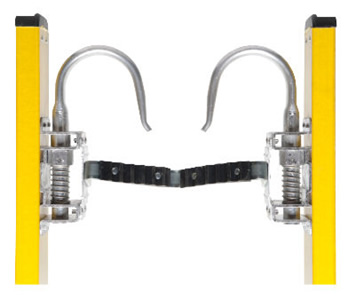 safety hook for extension ladder