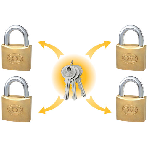 Alike key Padlock 40mm