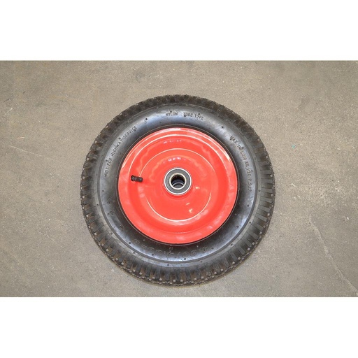 Solid Barrow Wheel 16" 16mm Metal 4.00